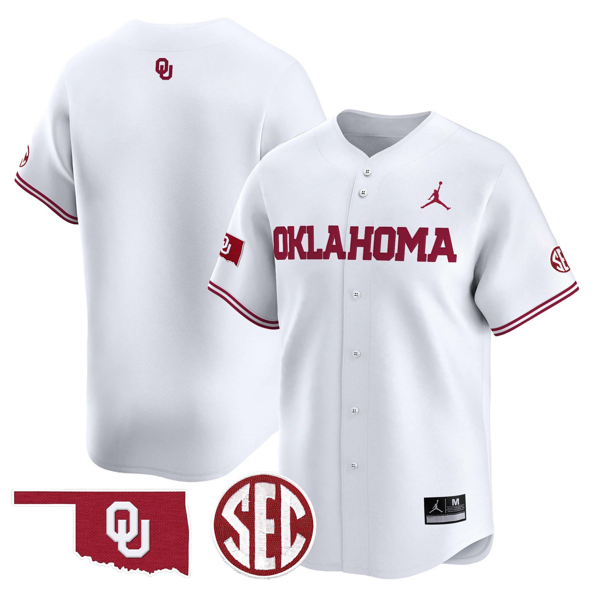 Men Oklahoma Sooners Blank White 2024 Vapor Premier Limited NCAA Jersey->customized ncaa jersey->Custom Jersey